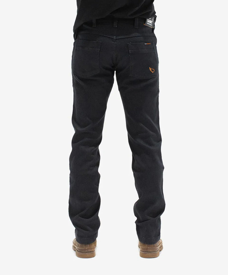 Unbreakable STRAIGHT Jeans (armour pocket) - Black